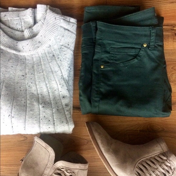 forest green skinny jeans